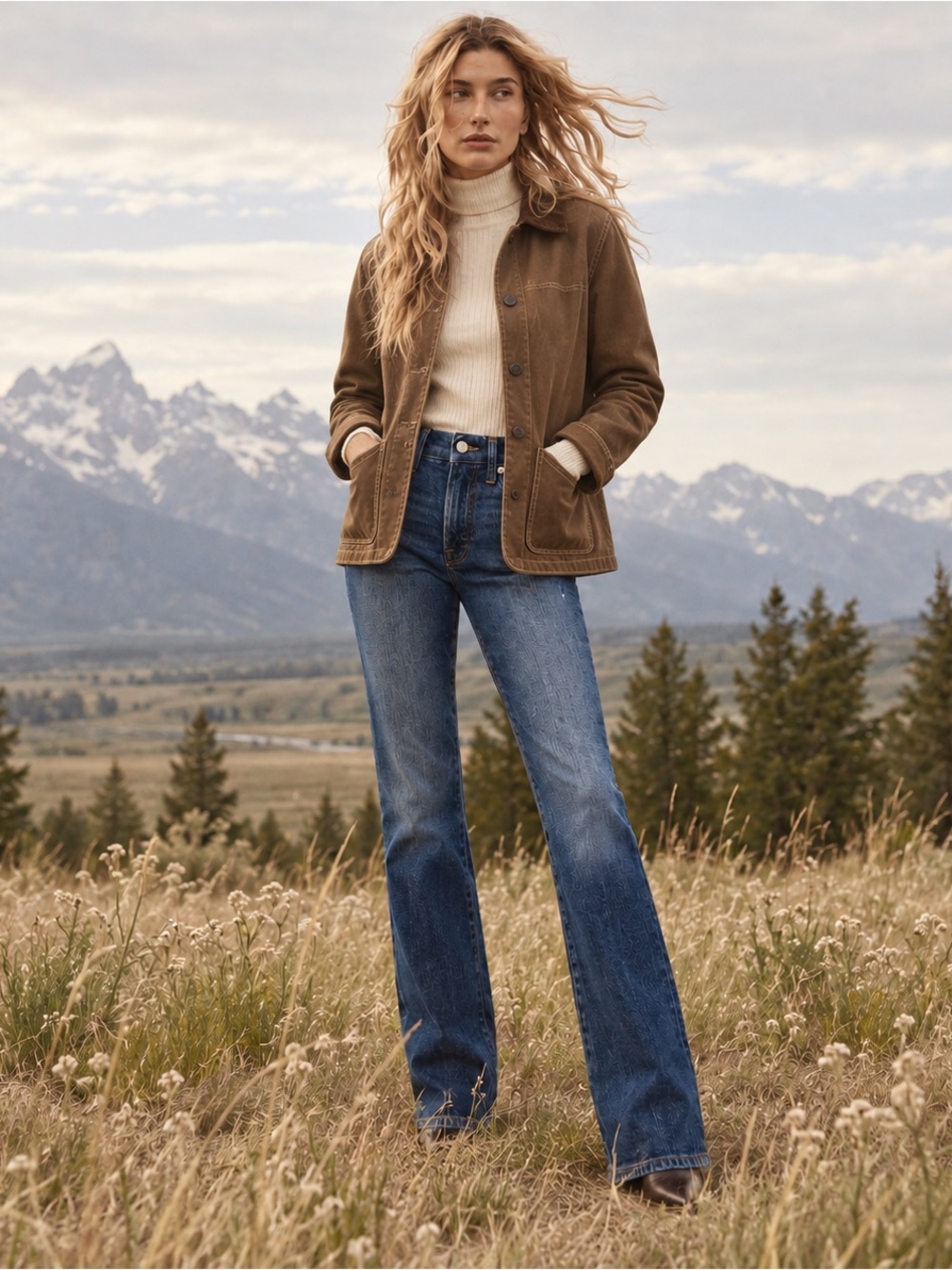 NWT GOOD AMERICAN GOOD PETITE MID-RISE BOOTCUT JEANS 4 / 27